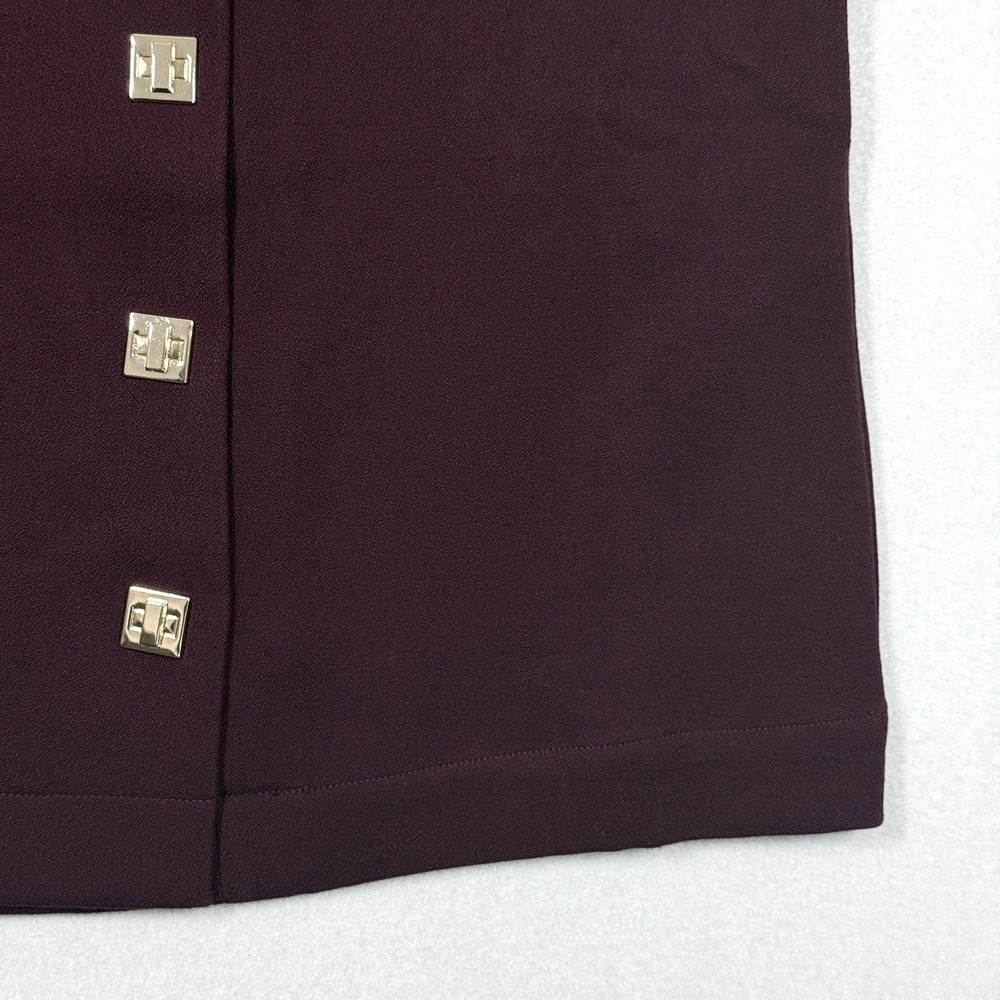 Tuckernuck Dress Womens Small Oxblood Barnett Mini Dress‎ Square Snap Button - Picture 4 of 15